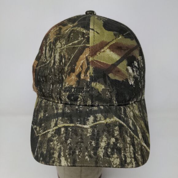 Mossy Oak Break Up Men's Strapback Camo Hat Green Brown OSFM - Picture 3 of 9